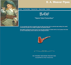 BA Weaver Pipes Website